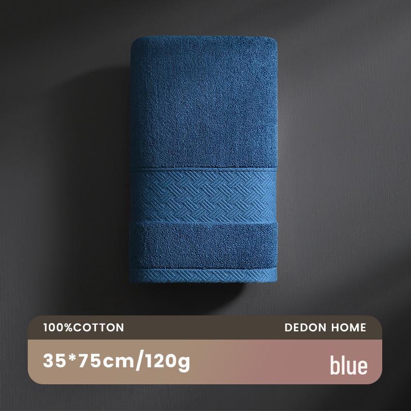 7A Antibacterial Pure Cotton Towel - Absorbent, Lint-Free, Odor-Resistant, Thickened Face Towel for Adults