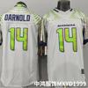Seattle Seahawks 14 Darnold Limited Edition Gradient Embroidered Football Jersey Unisex