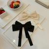 Vintage Bow Satin For Girls Big Korean Barrettes Ponytail Holder Buckle Women Hair Clips Hairpins