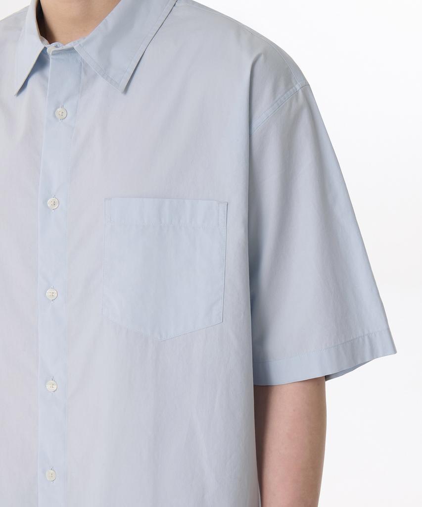 MUSINSA STANDARD Relaxed Soft Poplin Short Sleeve Shirt [Sky Blue]