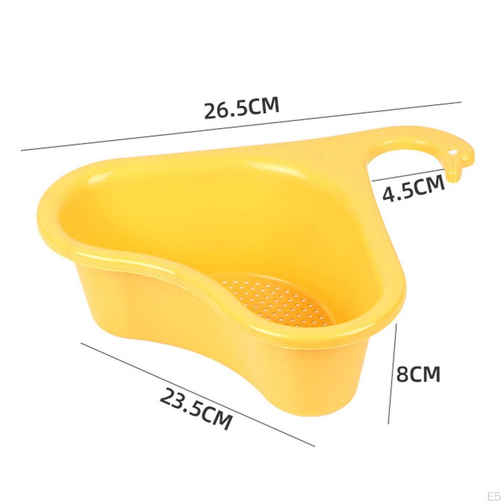 Kitchen Sink Drain Basket Food Strainer Cleaning, Washing and Drainer Triangular Convenient