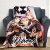 Customizable KPop Demon Hunters12 Throw Blanket – Personalized Name, All-Season Cozy Snug Blanket, Machine Washable, Personalized Blanket