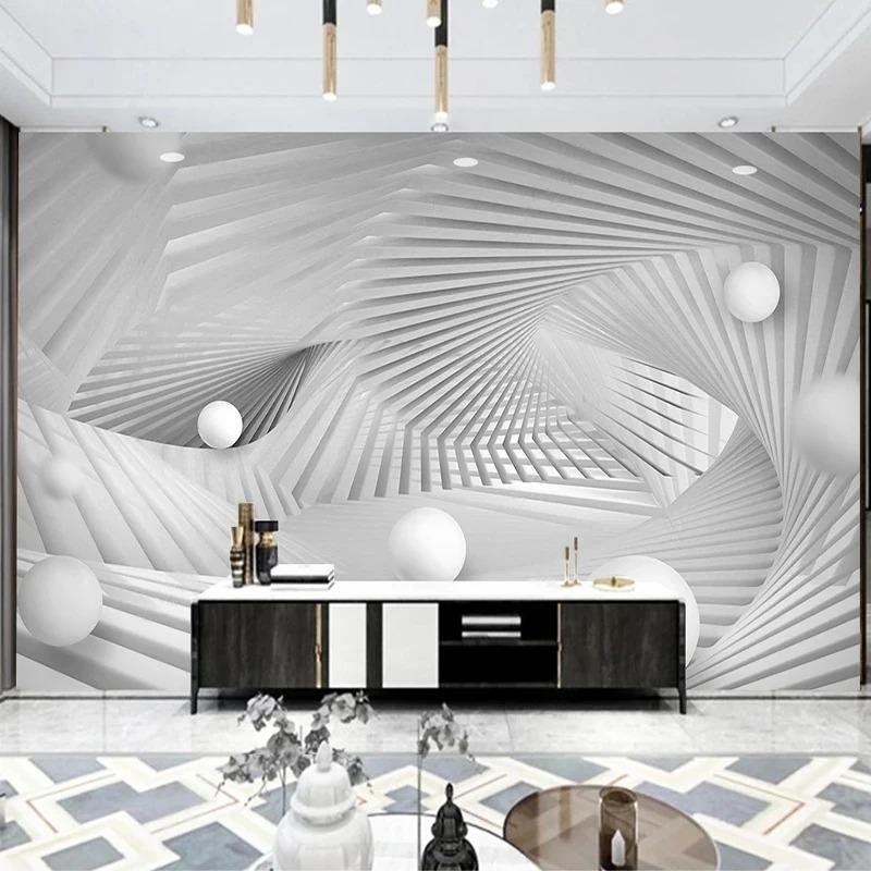 Современный минималистский 3D космический фон для гостиной, телевизора, дивана, настенная роспись, домашний декор