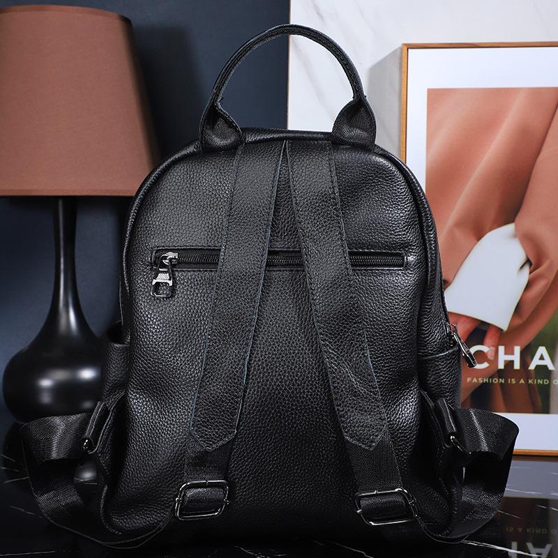 Рюкзак женский из натуральной кожи модный рюкзак для мам среднего возраста дорожная сумка мягкая кожа большая вместимость