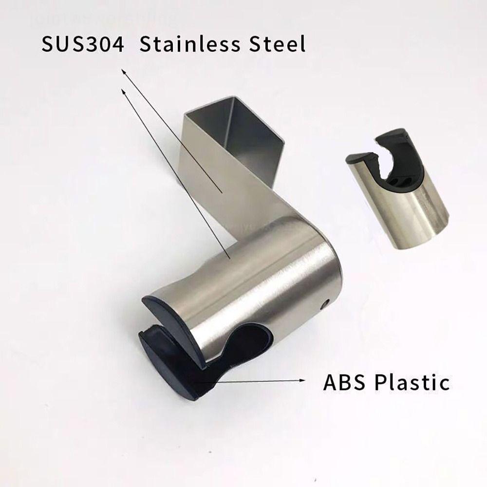 1Pcs Free Nail Shower Rod Hook Slider Bar Sprayer Bracket Simple Shower Head Holder