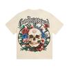 25SS Cross-border Meichao Godspeed Skull Rock Band Basketball Retro Short Sleeve T-Shirt Couple Same Style