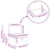 Mid Section Sofa with Storage Space Cream Velvet