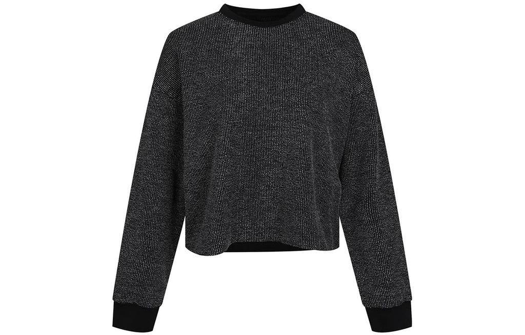 Nike Sweatshirts Women's Black Crew Neck Moderate Regular CU6339-010