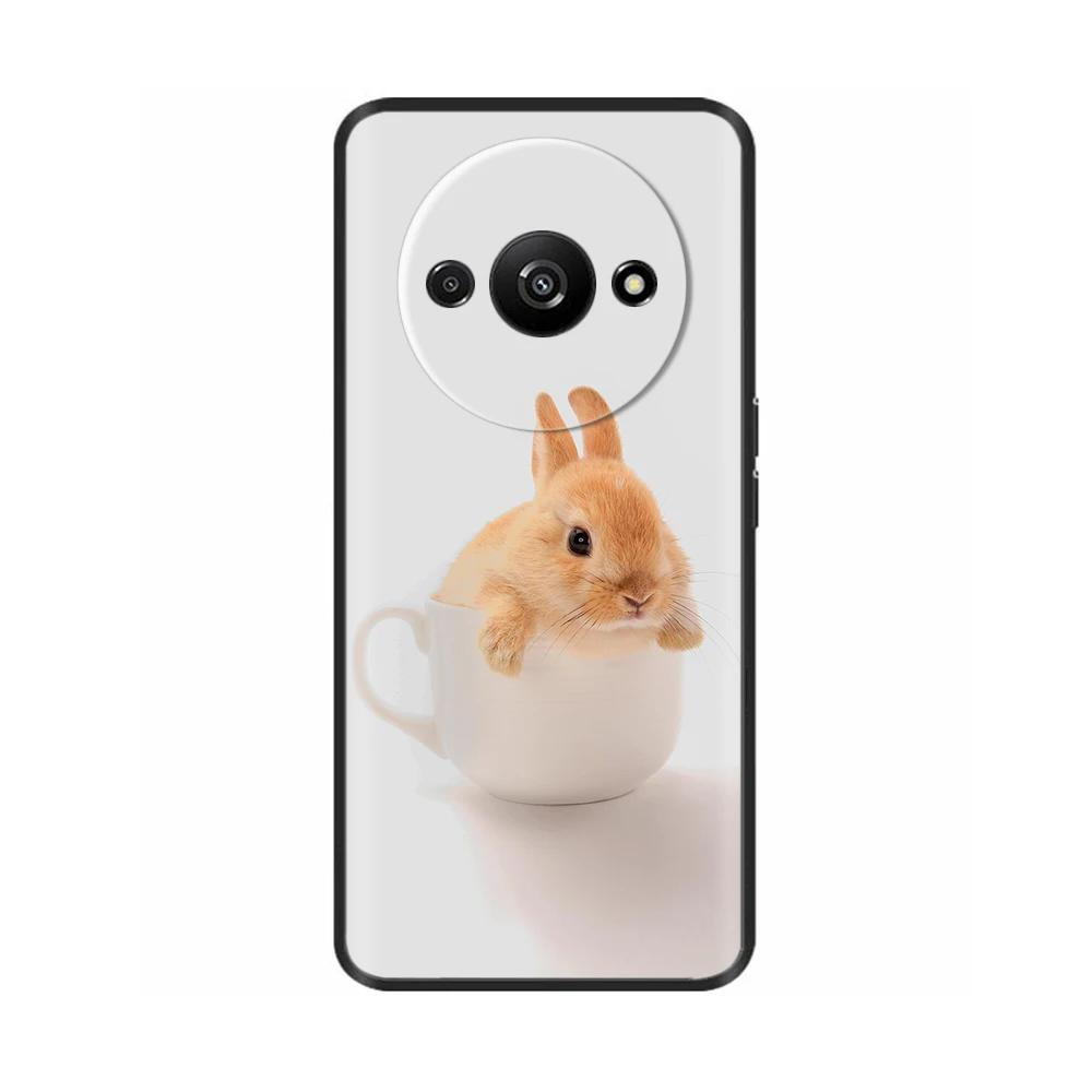 Phone Case For Xiaomi Redmi A3 A3X RedmiA3 Poco C61 PocoC61 Soft Black Silicone Bumper Shockproof Shell Back Cover Carcasa Cases