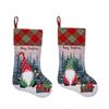 Colorful Green And Red Burlap Rudolph Christmas Stockings For Seasonal Celebrations