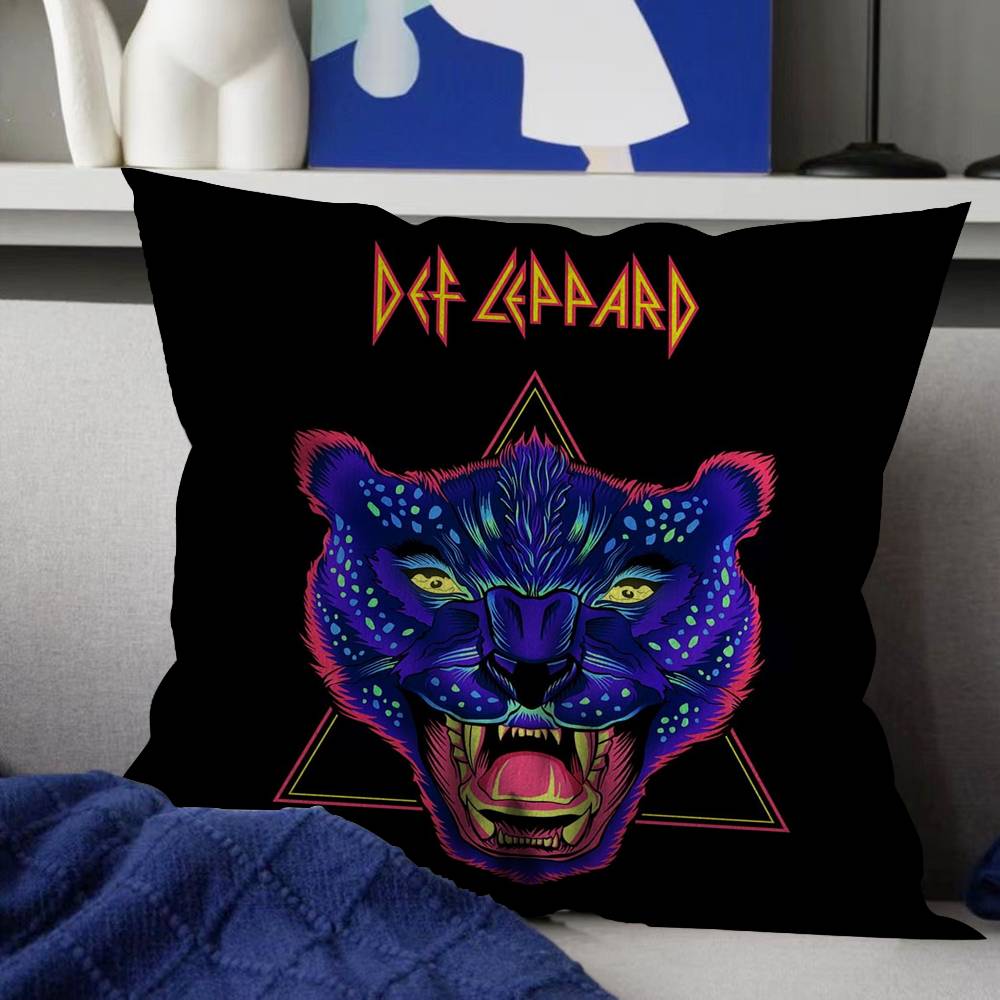 Classic Band Ddef LleppardS Maple Design Cushion Cover Happy Autumn Harvest Decor Holiday Decorati Pillow Cover