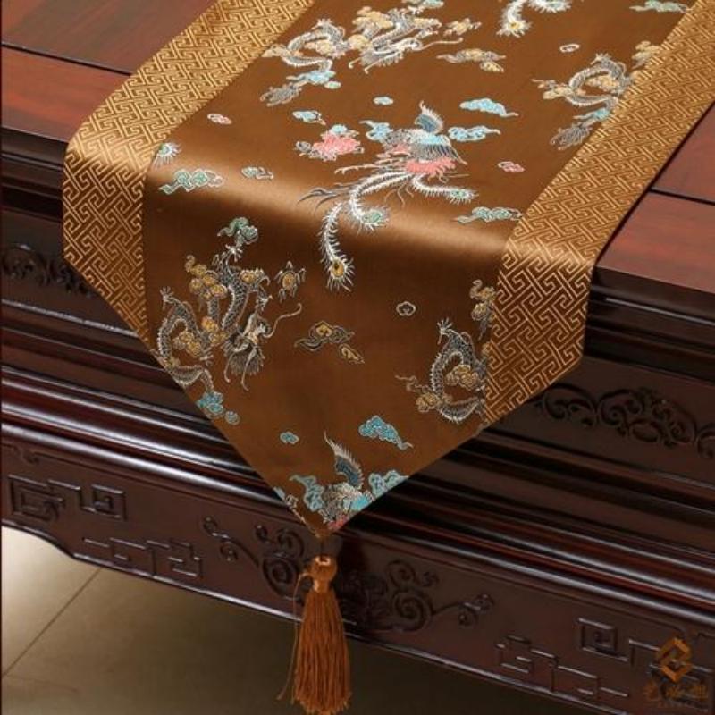 Китайский парчовый ткацкий стол, флаг, модный простой сельский стол, флаг, ткань для чайного стола, ткань для художественного стола, ткань для стола