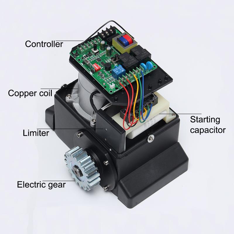 Умный автоматический 1500 кг WiFi управление через приложение Электрический оператор двигателя раздвижных ворот с пультом дистанционного управления Ключ разблокировки 750 Вт