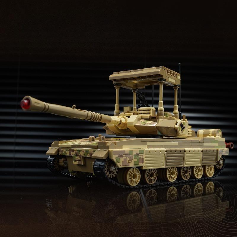 728pcs Military Series 15 Light Tank Building Block Toy No Box