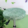 1 Bar Stool Cover Round Stool Cover with Elastic Bands Bar Stool Seat Cover Slipcover Washable Stool Cushion Cover Feature Stretch Fabric Dia D30-34cm