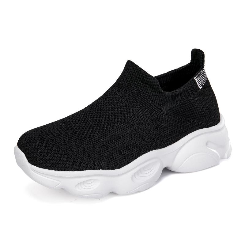 2025 New Children's Breathable Socks Youth Mesh Sports Shoes Student Ultra Light Flat Shoes Breathable Solid Color Casual Shoes