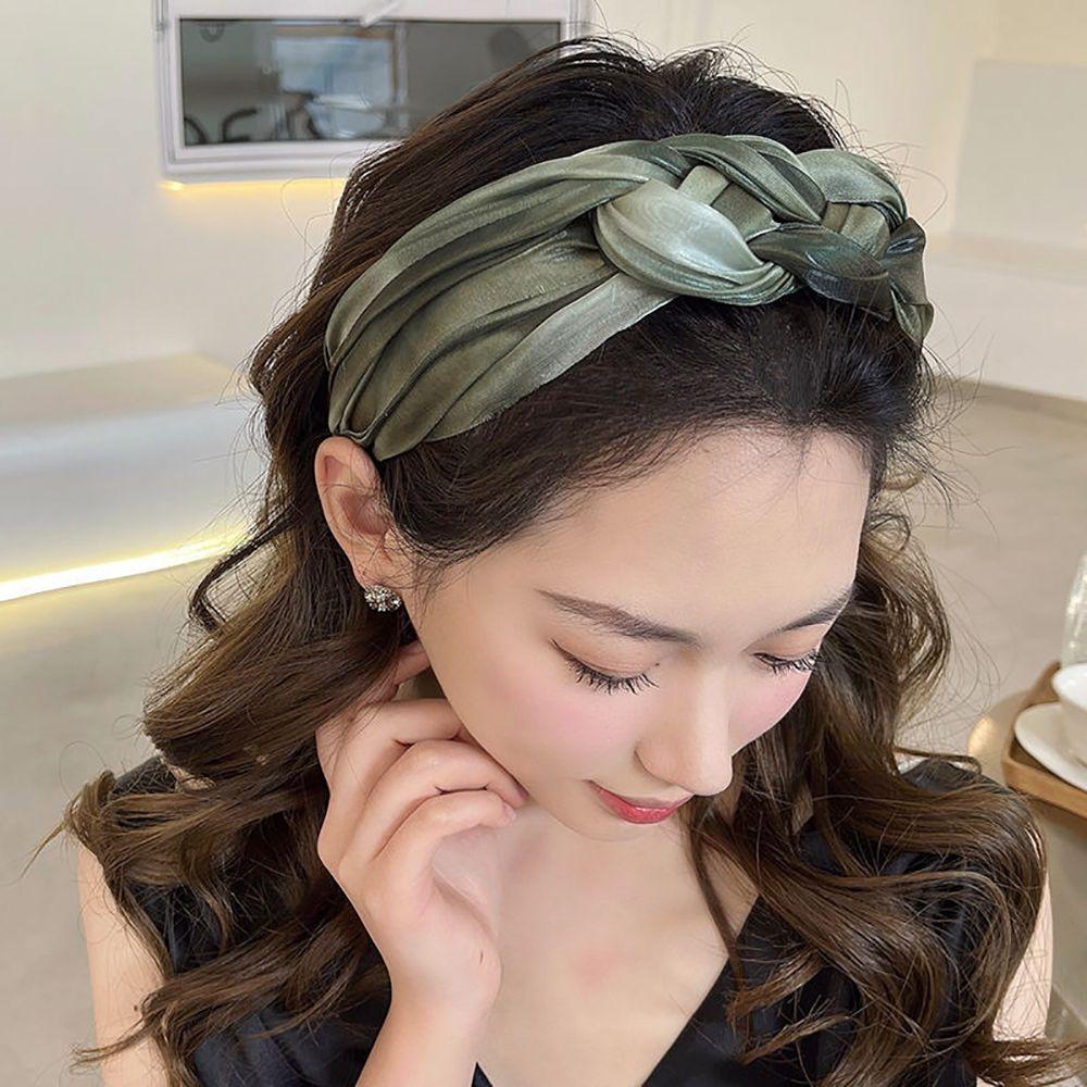 Wash Face Mesh Twisted Braid Hair Hoop Hair Accessories Korean Style Headband Women Headband