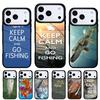 FISHING 3 RODS BY LAKE fish Colored Phone Case for iPhone 17 16 15 14 13 Pro Max Back Cover for 12 11 Pro Coque