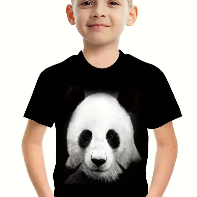 Ретро 3D принт повседневная детская одежда топ футболка футболка животные дети мальчик аниме футболки с коротким рукавом