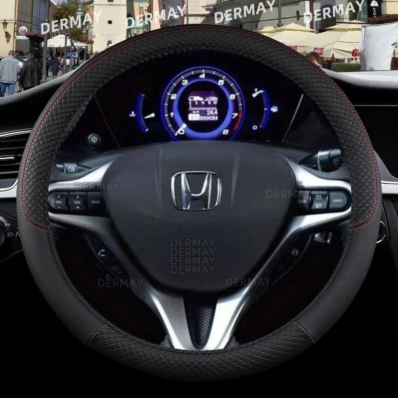 GOR2 для Honda Civic 2004 2006 2007 2008 2009 2012 2013 2014 2015 Чехол на руль автомобиля из PU-кожи, нескользящий, Автоаксессуары