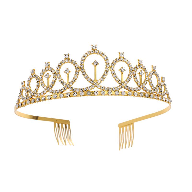 Корона на день рождения, повязка на голову, свадебная тиара, стразы, аксессуары для волос, сплав, корона, корона принцессы на день рождения