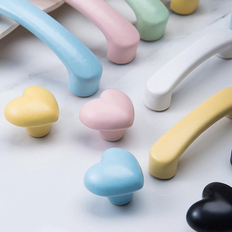 Керамическая ручка для детского шкафа Spot Love - Мультяшный самоклеящийся крючок для шкафа и ящика