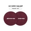 BTY4  2pcs Car Coaster Water Cup Bottle Holder Mat Anti-Slip Pad For Mercedes Benz AMG C180 C300 W124 W176 W177 C200 C260 GLC CLE CLA
