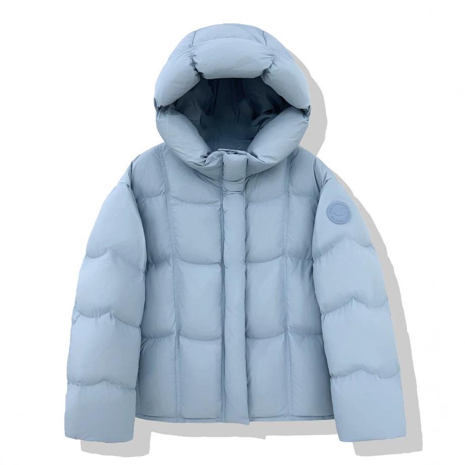 Hooded Puff Sense Down Jacket Women's Winter Fashion Thickened Loose White Duck Down Warm Bread Clothing Tide
