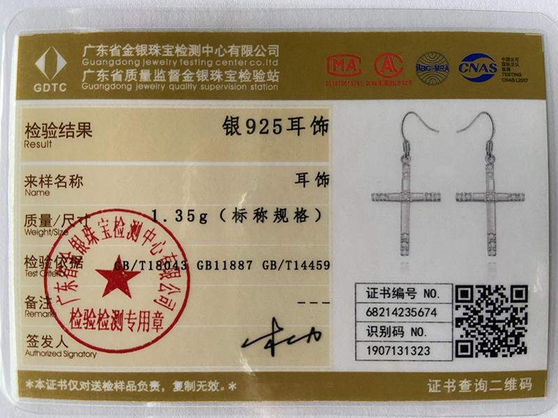 Ювелирные изделия из стерлингового серебра 925 пробы с крестом AAA и цирконием