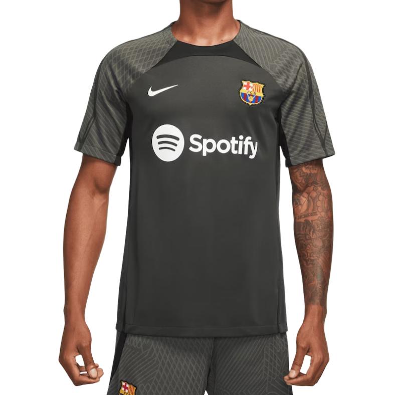 Nike Футболка FC Barcelona Strike Color Block с круглым вырезом и коротким рукавом, мужские топы DX3016-358