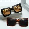 Luxury Oversized Square Sunglasses Vintage Shades Beach Sunshade Sunglasses  for Women & Men