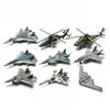 Современная модель военного истребителя S-35 F-14 F-22 F-35 AH-64 Коллекционные игрушки для сборки Модель вертолета Самолета Модель-пазл Сборная модель Игрушка