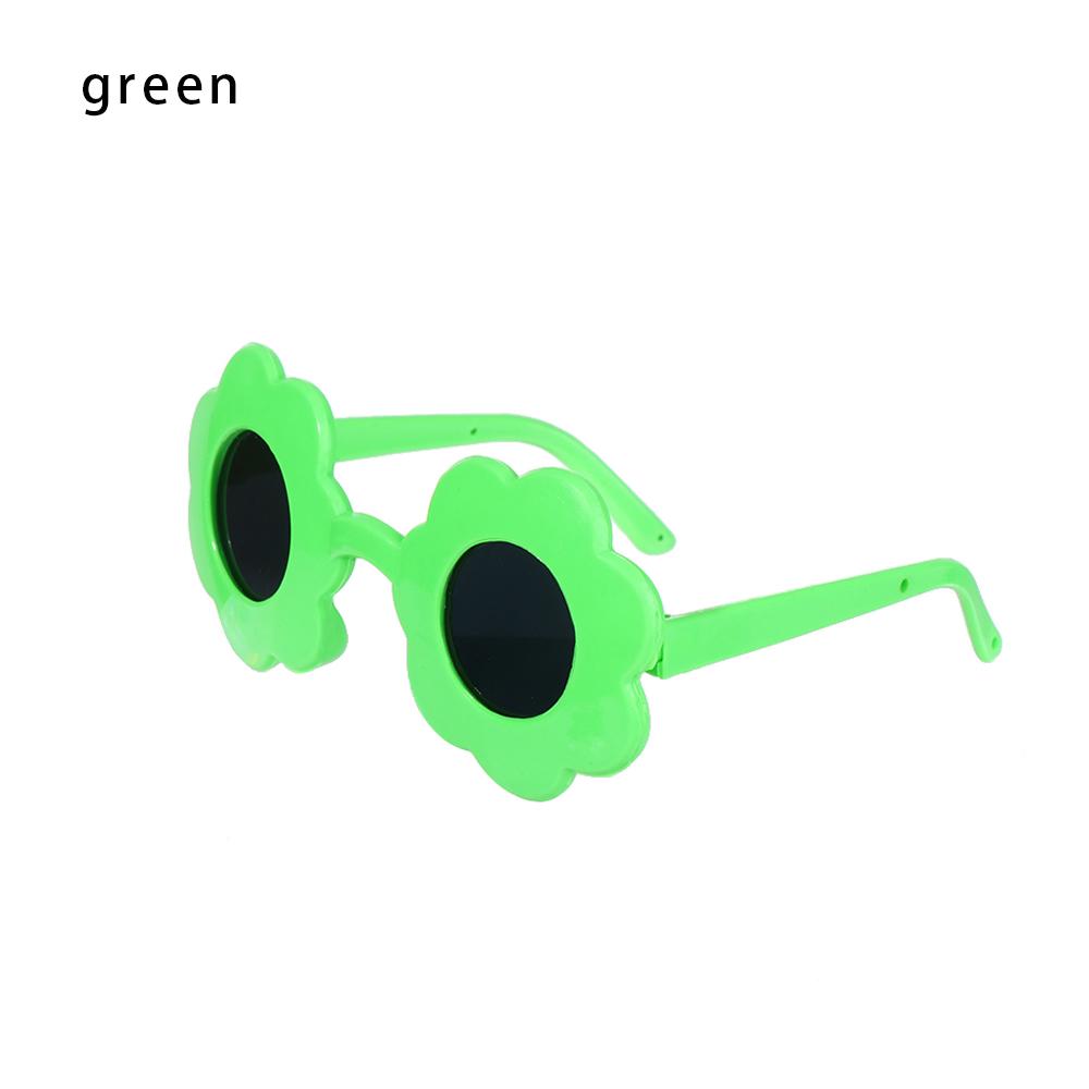 New Dress Up Accessories Pet Look Sunglasses Doll Eyeglasses Toys Glasses Sun Flower Shaped