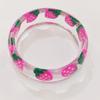 Hand Ring Cartoon Fruit Acrylic Bangle Exaggerated Wide Bracelet  Jewelry Accessories