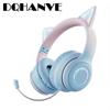 Cat Ear Luminescent Gaming Bluetooth Headphones Computer Headsets