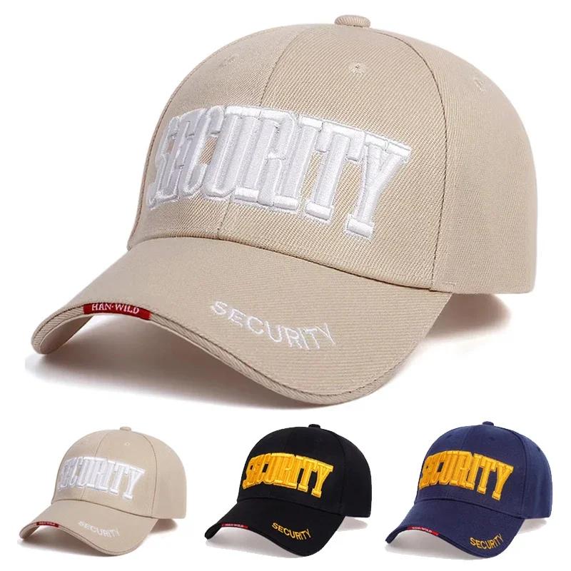 Baseball Stitching Stitched Embroidered Alphabet Security Neutral Gender Women Men For Caps Spring And Autumn Outdoor Adjustable Casual Hats Hip