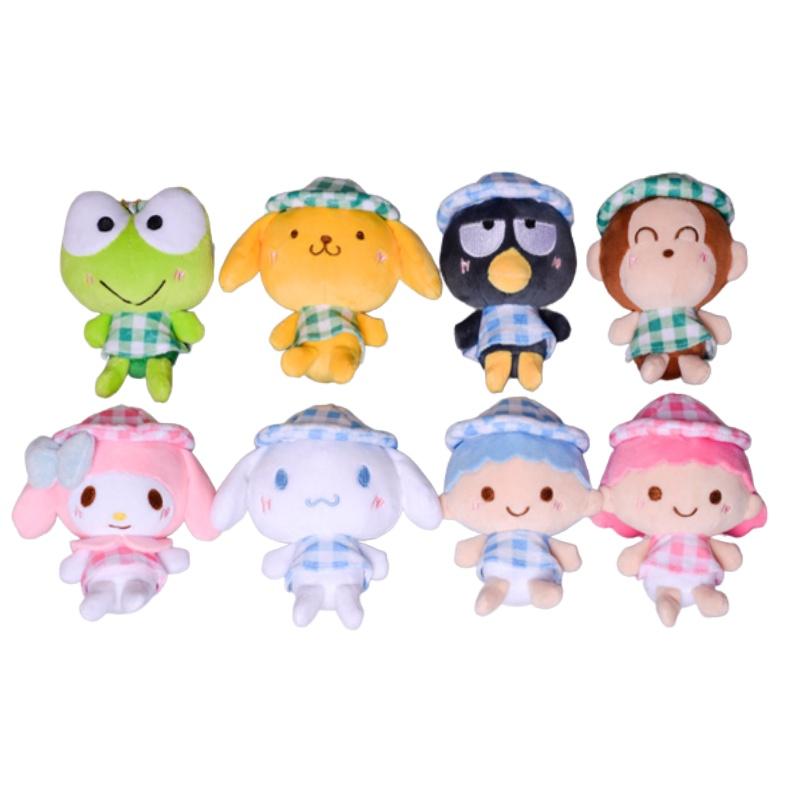 Милая Плюшевая Кукла-Подвеска Sanrio Куроми Мелоди Синнаморолл Для Украшения Сумки и Брелока