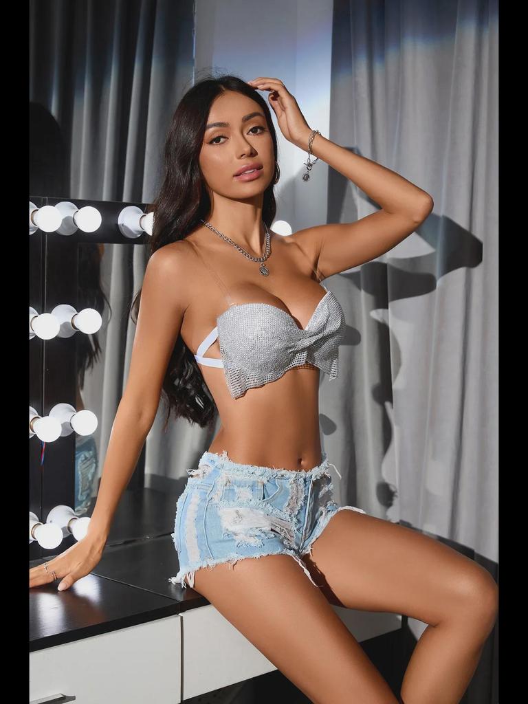 Женские сексуальные рваные джинсовые шорты с заниженной талией и кисточками