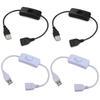 GLOWZEN USB-переключатель папа-мама Удлинительный кабель 30 см Для видеорегистратора, светодиодной настольной лампы, USB-вентилятора, светодиодной ленты (Набор из 4)