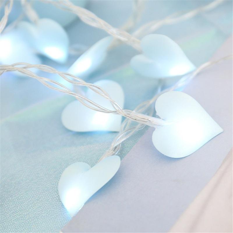 10Led/20Led/30Led Любовь в форме сердца Батарея Светодиодная гирлянда Гирлянда Ночная лампа Рождество Weddi