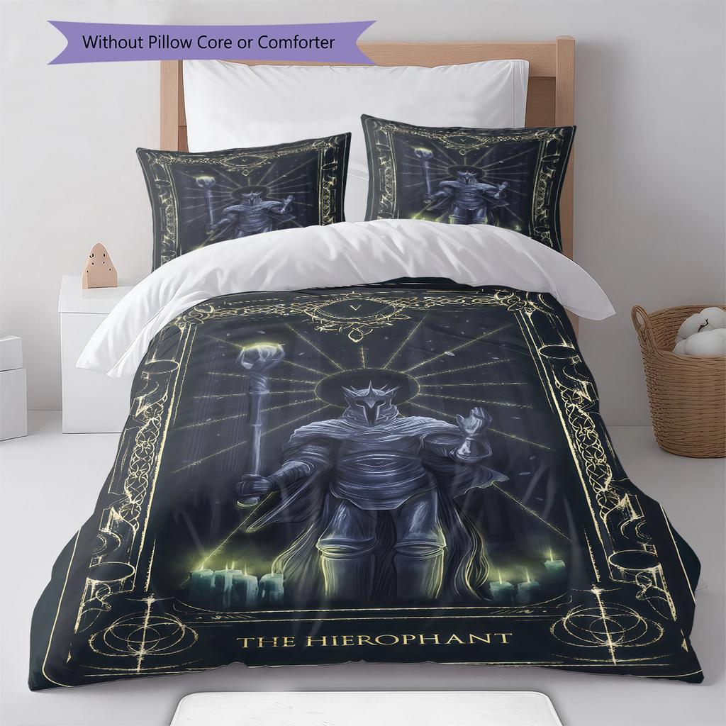 Elden Ring  Pattern Bedding Quilt Set Quilt Cover Pillowcase Home Decoration Birthday Gift (1 * duvet cover + 2 * pillowcase, without core)