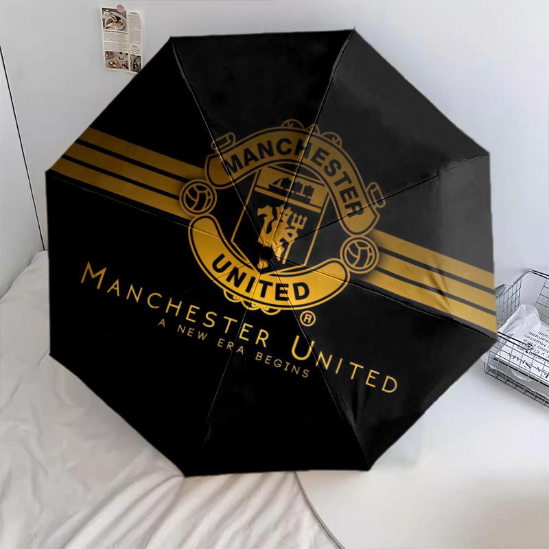 Man United3pattern, automatic folding umbrella, portable and foldable design, 8 ribs, a Christmas or birthday gift.