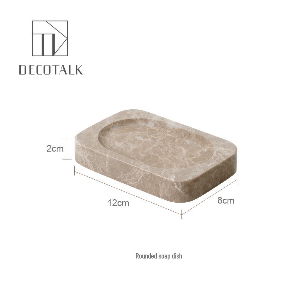 Набор для ванной DecoTalk Wabi-Sabi Мрамор: Матовая раковина, Аромадиффузор, Шкатулка для салфеток