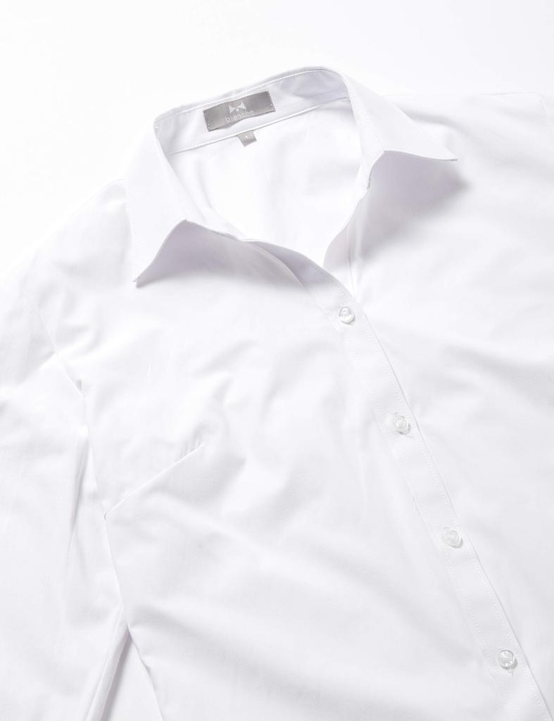 Набор из 5 рубашек Бланш для женщин,Regular и Long Size 5 Pieces Women's 5-Piece [Optical Shirts] Белый, Черный, Розовый, Синий, Рукав, 9, Воротник-стойка,