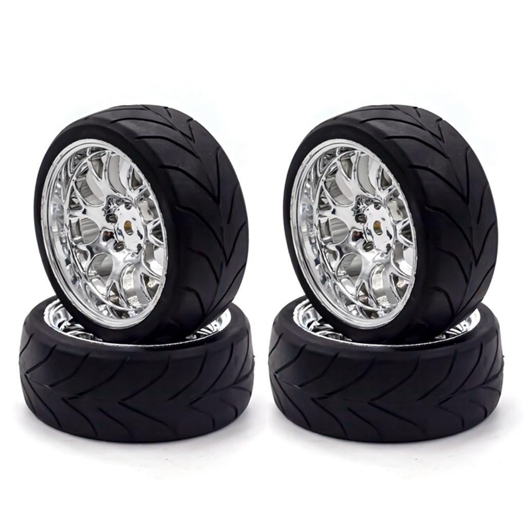 RC Drift Tires RC Racing Car Tires 4pcs Replacements for 1/10 HSP94123 94122 D5 Yokomo RC Drift Car