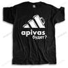 Мужская повседневная футболка с коротким рукавом в стиле streetwear, свободный крой, с юмором, бренд APIVAS, хлопок, с круглым вырезом, оптовая продажа