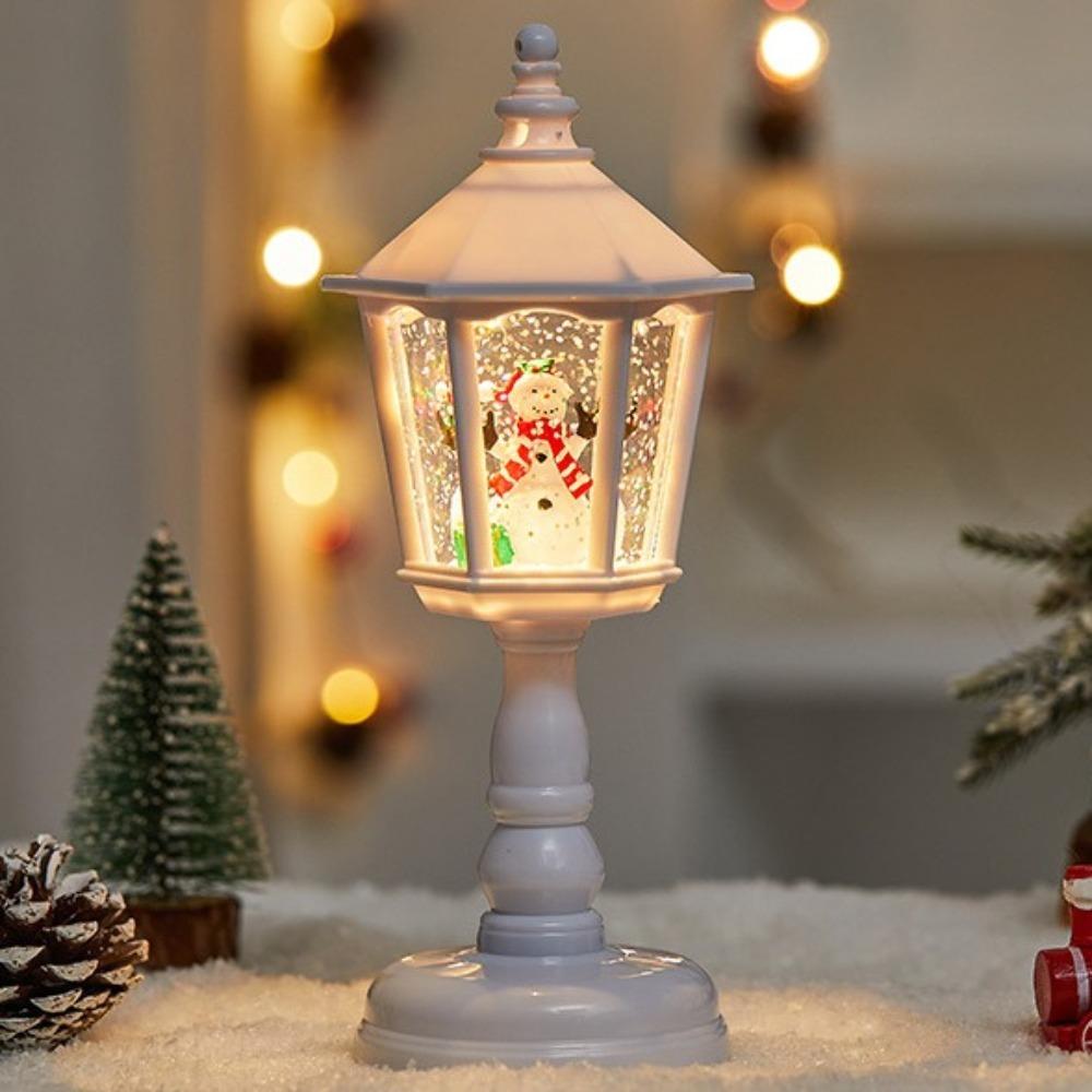 Подарки Музыкальная шкатулка Рождественские ветровые лампы Санта Креативный ночник Рождественская елка Снеговик Рождественский фонарь Праздничные сувениры