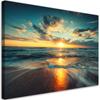 Canvas Print, Sea Sunset Beach