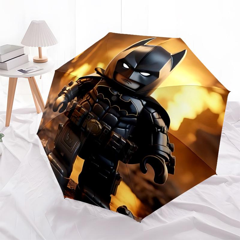 1 шт. Автоматический складной зонт Lego Batman, ветрозащитная конструкция с 8 спицами, легкий дорожный зонт для женщин/мужчин 42