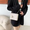 Small Square Bag Women 2024 Spring New Fashion Popular Cross-border Street Trend Chain Single Shoulder Diagonal Bag White/black/brown
